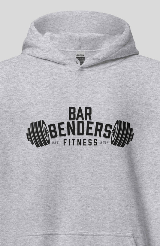 Bar Benders Fitness Dark Barbell Hoodie
