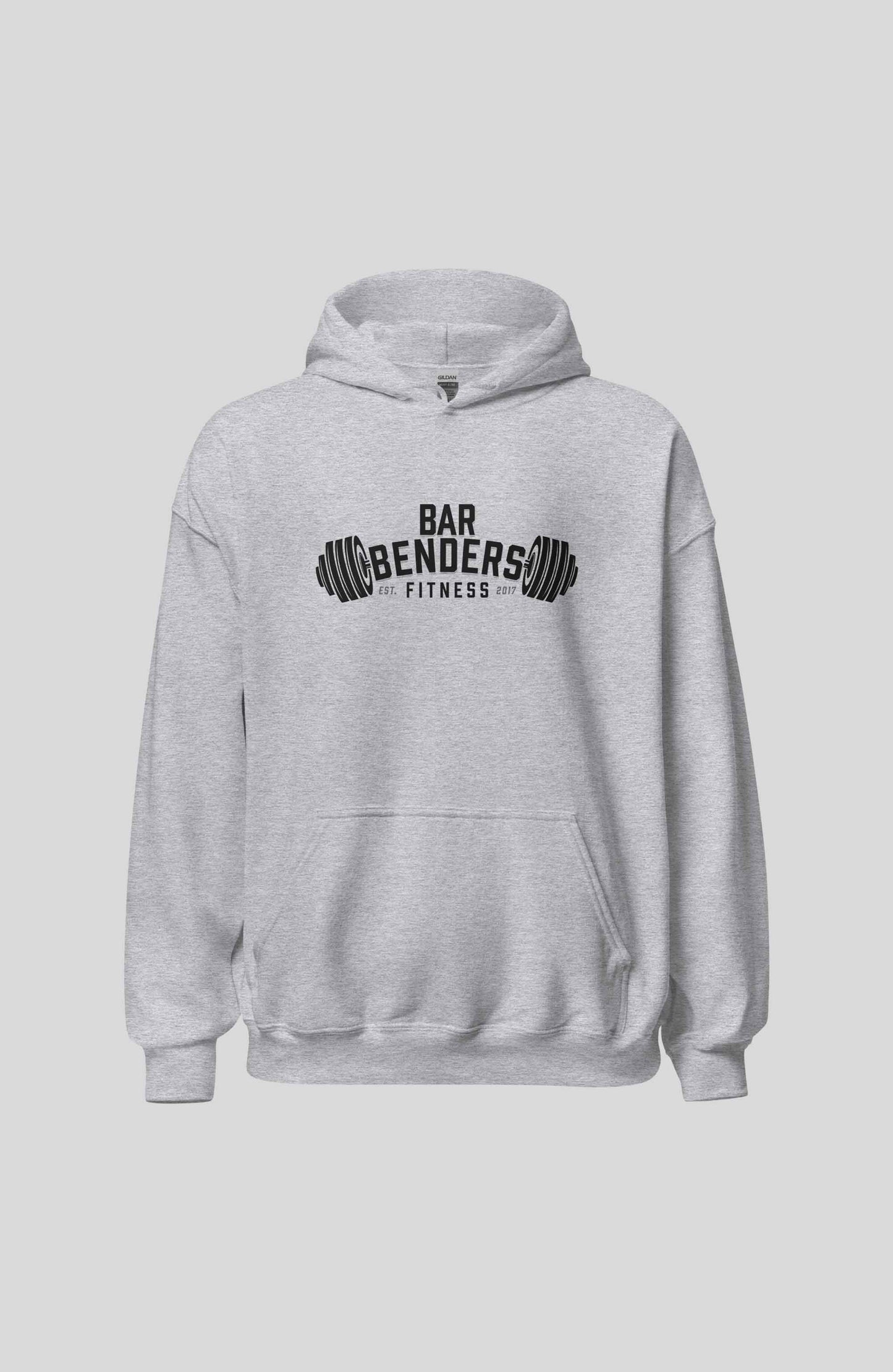 Bar Benders Fitness Dark Barbell Hoodie