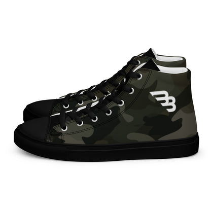 BB Camo Men's High Top Canvas Shoes