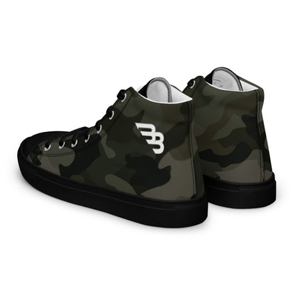 BB Camo Men's High Top Canvas Shoes