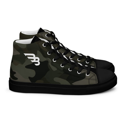 BB Camo Men's High Top Canvas Shoes