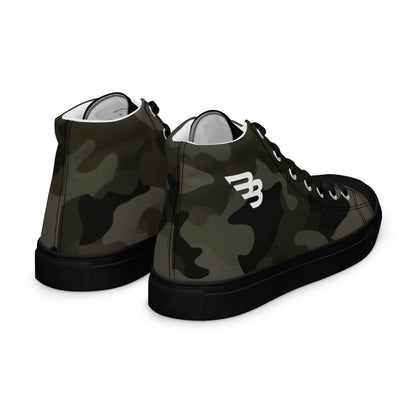 BB Camo Men's High Top Canvas Shoes