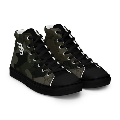 BB Camo Men's High Top Canvas Shoes