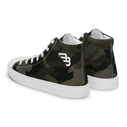 BB Camo Men's High Top Canvas Shoes