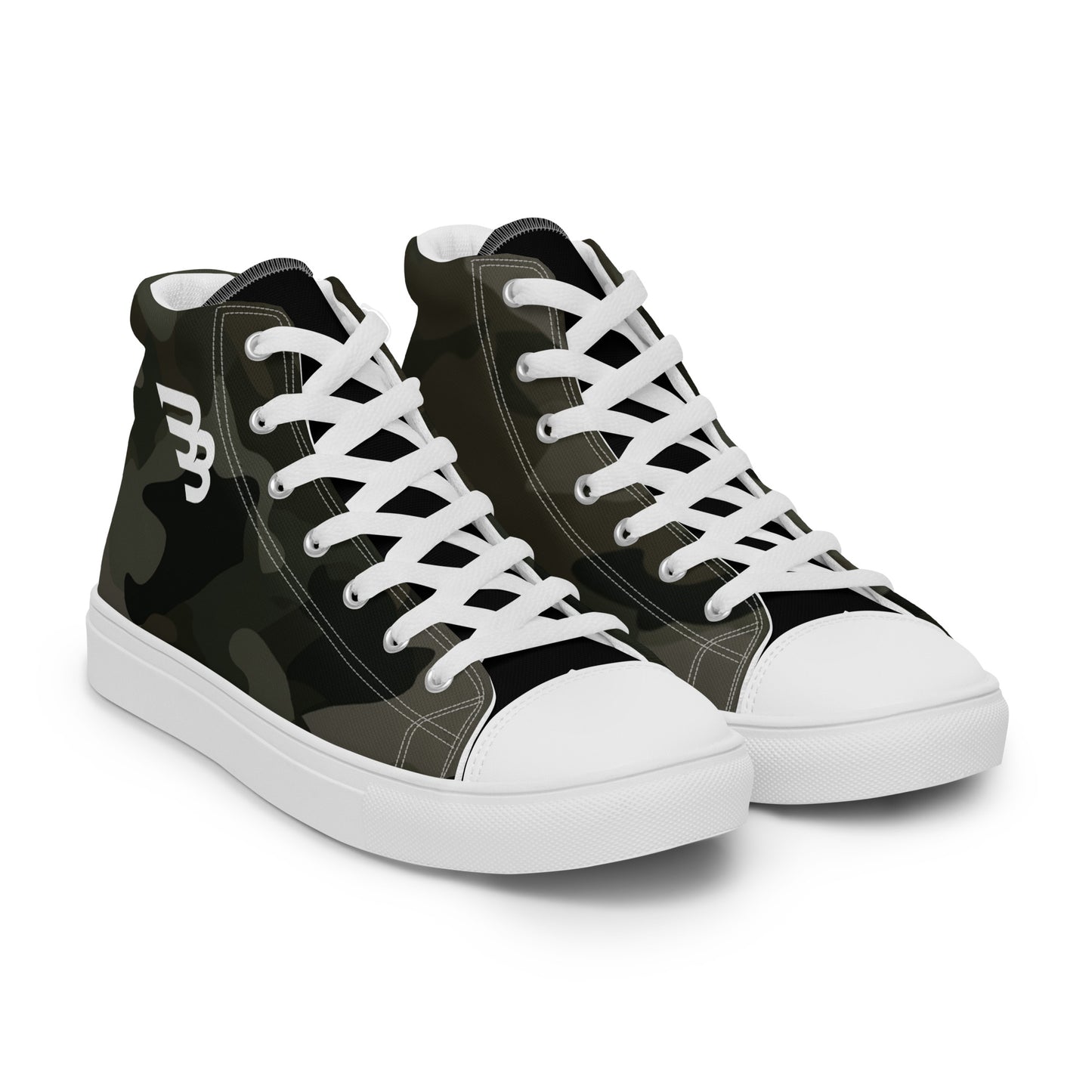 BB Camo Men's High Top Canvas Shoes