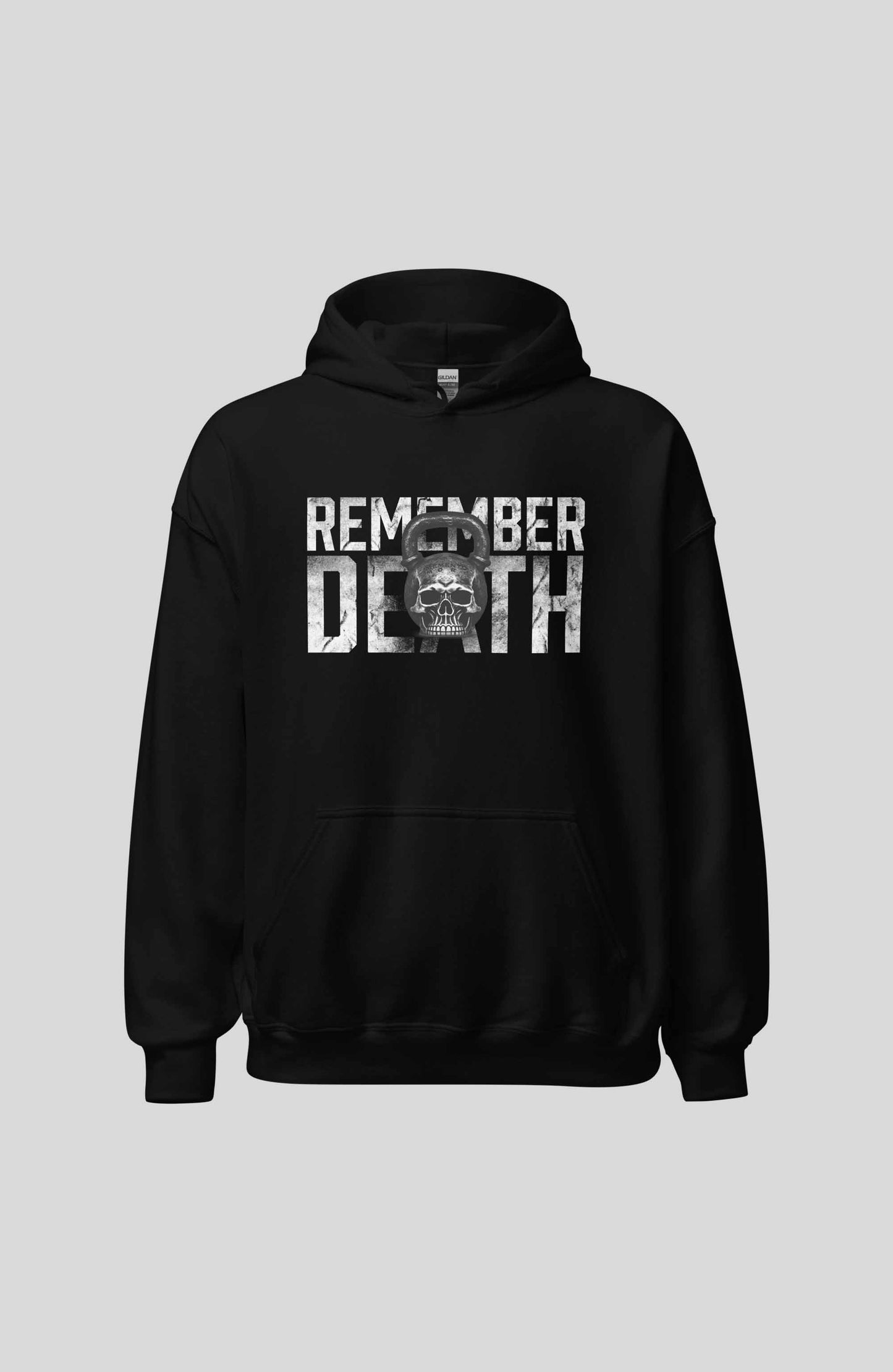 Remember Death Kettlebell Memento Mori Hoodie