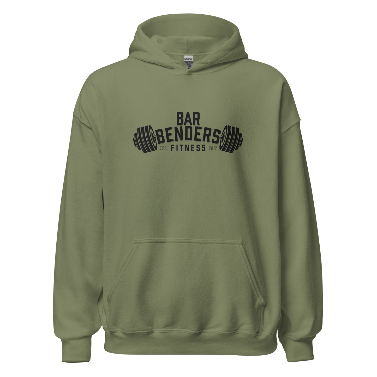 Bar Benders Fitness Dark Barbell Hoodie