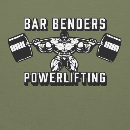 Bar Benders Powerlifting Front Print Hoodie