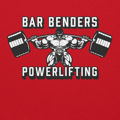 Bar Benders Powerlifting Front Print Hoodie